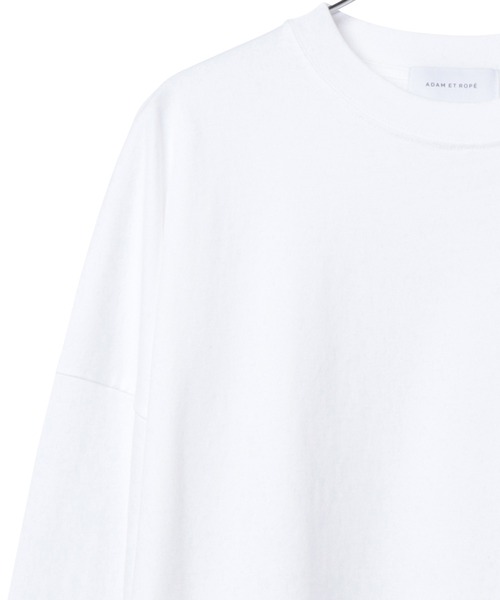 ADAM ET ROPE'（アダムエロペ）の「クルーネックコットンチュニックTEE（Tシャツ/カットソー・レディース・ホワイト・38/36）」の6枚目の写真