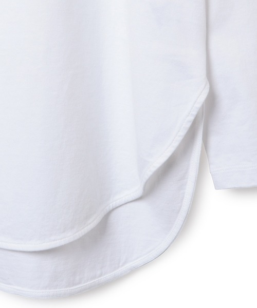 ADAM ET ROPE'（アダムエロペ）の「クルーネックコットンチュニックTEE（Tシャツ/カットソー・レディース・ホワイト・38/36）」の9枚目の写真