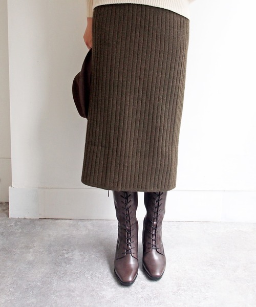 cava cava（サヴァサヴァ）の「レースアップロングブーツ　-7305403（ブーツ・レディース・グレー/アイボリー/ブラック/ライトブラウン/ワイン・22.5cm/23.0cm/24.5cm/23.5cm/24.0cm）」の13枚目の写真