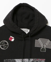 C.E パーカー RIDEZ SKULL MC ZIP PARKA 12oz 厚手スカル ジップパーカー RHD04