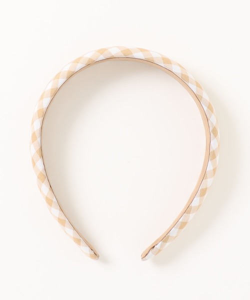 PairPair(ペアペア)の「ギンガムカチューシャ(カチューシャ・レディース・ブラック/ベージュ・FREE)」の8枚目の写真