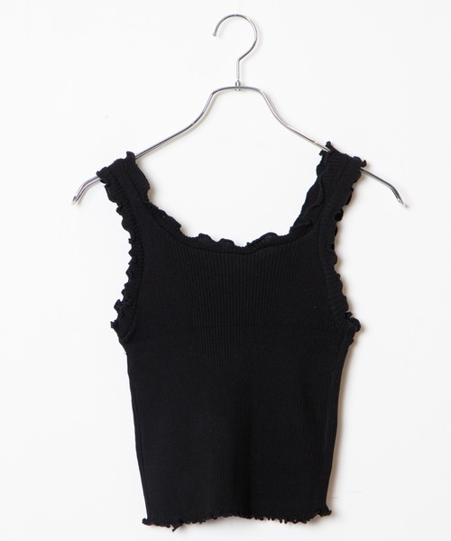 WEGO（ウィゴー）の「WEGO/【ZOZOTOWN＆一部店限定】メロウニットタンク（タンクトップ・レディース・ホワイト/ブラック/ベージュ/パープル/ピンク/グリーン・FREE）」の10枚目の写真