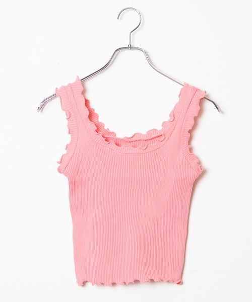 WEGO（ウィゴー）の「WEGO/【ZOZOTOWN＆一部店限定】メロウニットタンク（タンクトップ・レディース・ホワイト/ブラック/ベージュ/パープル/ピンク/グリーン・FREE）」の11枚目の写真