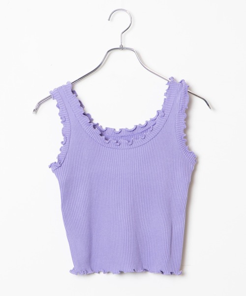 WEGO（ウィゴー）の「WEGO/【ZOZOTOWN＆一部店限定】メロウニットタンク（タンクトップ・レディース・ホワイト/ブラック/ベージュ/パープル/ピンク/グリーン・FREE）」の12枚目の写真