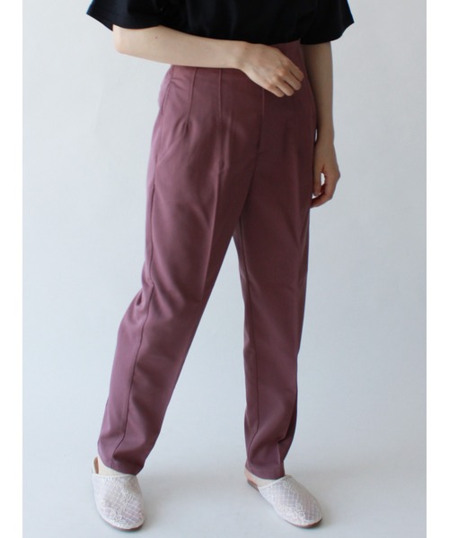 ehka sopo（エヘカソポ）の「センタープレスパンツ（その他パンツ・レディース・パープル/チャコール/ブルー/カーキ・ﾌﾘ-）」の4枚目の写真