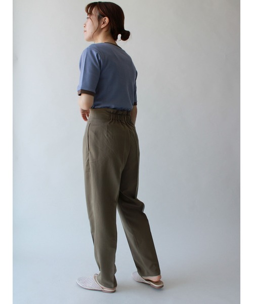 ehka sopo（エヘカソポ）の「センタープレスパンツ（その他パンツ・レディース・パープル/チャコール/ブルー/カーキ・ﾌﾘ-）」の10枚目の写真