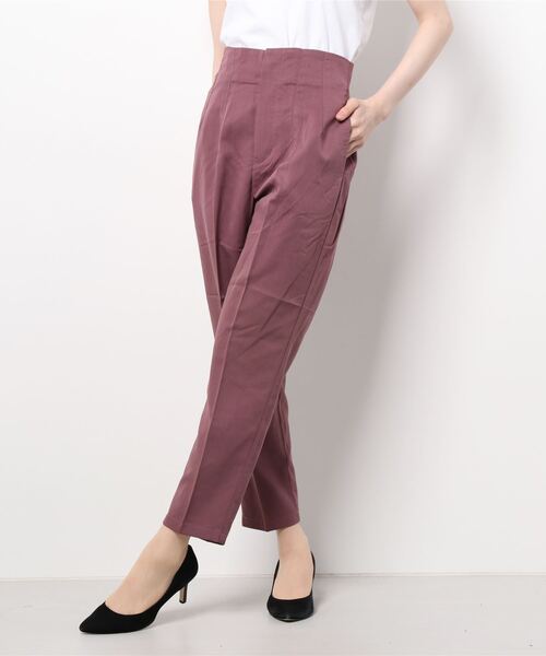 ehka sopo（エヘカソポ）の「センタープレスパンツ（その他パンツ・レディース・パープル/チャコール/ブルー/カーキ・ﾌﾘ-）」の14枚目の写真