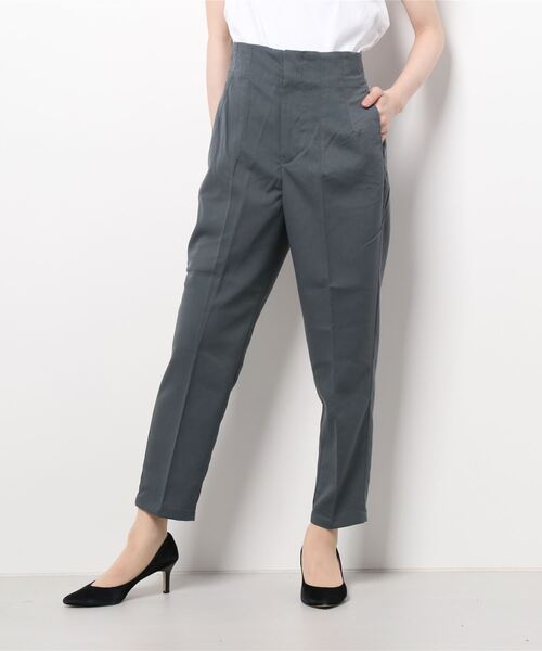 ehka sopo（エヘカソポ）の「センタープレスパンツ（その他パンツ・レディース・パープル/チャコール/ブルー/カーキ・ﾌﾘ-）」の15枚目の写真