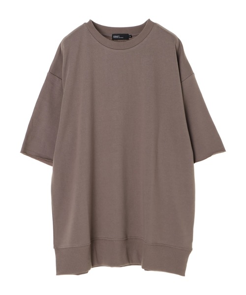 CRAFT STANDARD BOUTIQUE（クラフトスタンダードブティック）の「ミニ裏毛カットオフスリーブTEE　＊（Tシャツ/カットソー・レディース・ブラウン/アイボリー/パープル/イエロー・M/LL/L）」の2枚目の写真