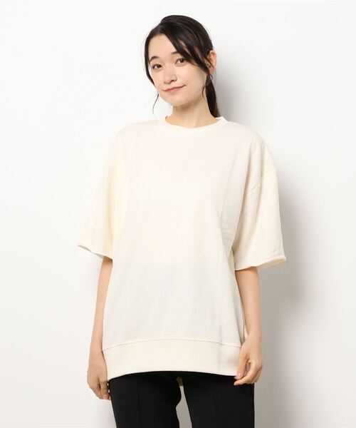 CRAFT STANDARD BOUTIQUE（クラフトスタンダードブティック）の「ミニ裏毛カットオフスリーブTEE　＊（Tシャツ/カットソー・レディース・ブラウン/アイボリー/パープル/イエロー・M/LL/L）」の7枚目の写真