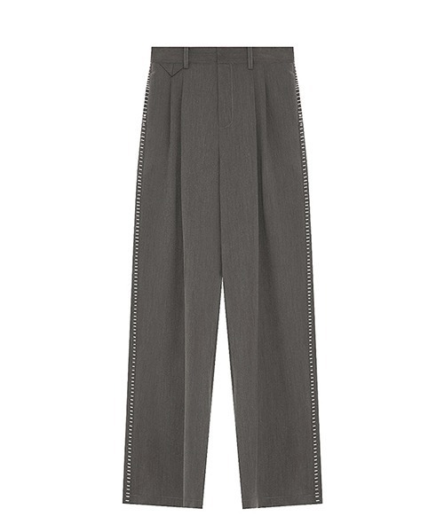 Fano Studios（ファノ ストゥディオズ）の「【Fano Studios】Double pleated stitch suit pants FQ21K001（スラックス・レディース・グレー・S/L/M）」の9枚目の写真