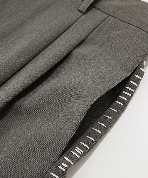 Fano Studios（ファノ ストゥディオズ）の「【Fano Studios】Double pleated stitch suit pants FQ21K001（スラックス・レディース・グレー・S/L/M）」の13枚目の写真