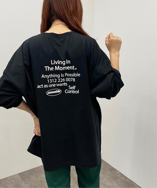 apres jour mignon(アプレジュールミニョン)の「BIGスリットロンT【ZOZOTOWN限定アイテム】(Tシャツ/カットソー・レディース・その他/ブルー系その他/ホワイト系その他/オフホワイト/ナチュラル/ブラック/ブラック系その他・X-LARGE/フリー)」の21枚目の写真