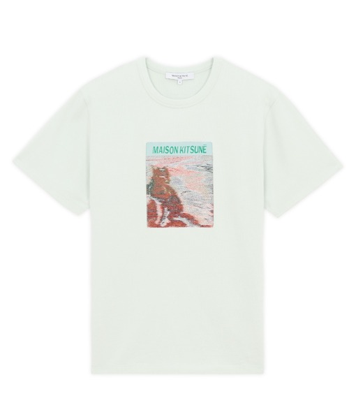 Maison Kitsune（メゾンキツネ）の「MAISON KITSUNE PHOTO TAG CLASSIC TEE-SHIRT（Tシャツ/カットソー・メンズ・ダークグリーン/ミント・S/M/L/XL/XS）」の10枚目の写真