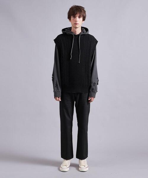 MONKEY TIME（モンキータイム）の「＜monkey time＞ COATED DNM 5P/デニムパンツ（デニムパンツ・メンズ・ブラック・S/M/L）」の2枚目の写真