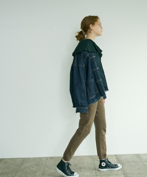 PUAL CE CIN（ピュアルセシン）の「ピグメント裏毛パンツ（スウェットパンツ・レディース・ライトベージュ/ブラウン/ブラック・FREE）」の2枚目の写真