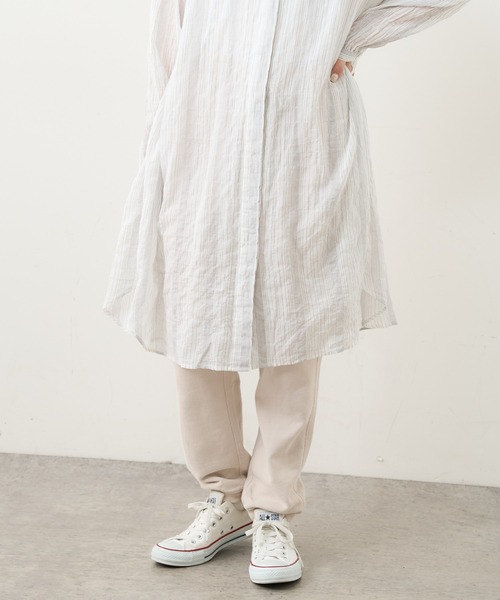 PUAL CE CIN（ピュアルセシン）の「ピグメント裏毛パンツ（スウェットパンツ・レディース・ライトベージュ/ブラウン/ブラック・FREE）」の3枚目の写真