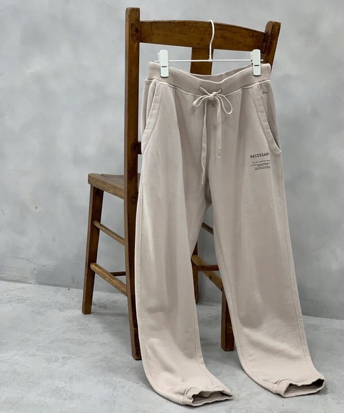 PUAL CE CIN（ピュアルセシン）の「ピグメント裏毛パンツ（スウェットパンツ・レディース・ライトベージュ/ブラウン/ブラック・FREE）」の10枚目の写真