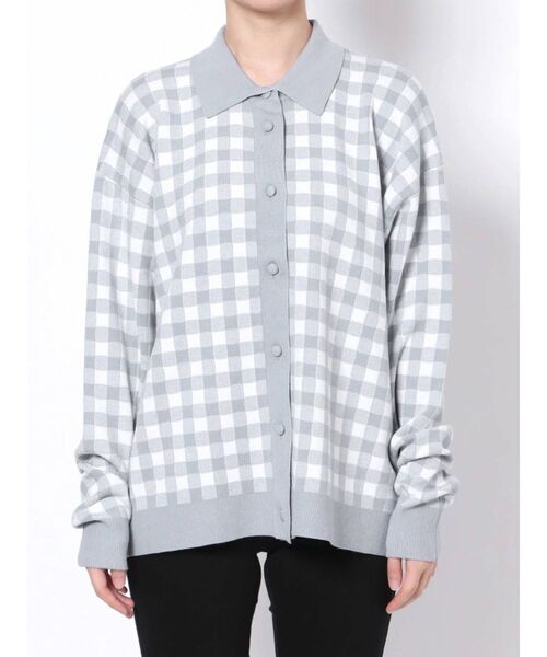 MURUA（ムルーア）の「【MURUA×よしミチ】ユニセックスカーデ（カーディガン/ボレロ・レディース・グリーン/その他1・FREE）」の4枚目の写真