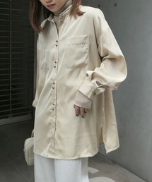 CORNERS | 【2021AW新作】ヴィンテージサテンダブルボタンシャツ(シャツ/ブラウス)