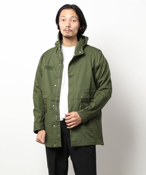 STYLEBLOCK（スタイルブロック）の「ツイルストレッチモッズコート（モッズコート・メンズ・ブラック/カーキ/ベージュ・M/L）」の3枚目の写真