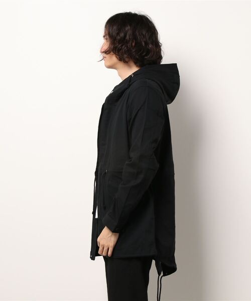 STYLEBLOCK（スタイルブロック）の「ツイルストレッチモッズコート（モッズコート・メンズ・ブラック/カーキ/ベージュ・M/L）」の4枚目の写真