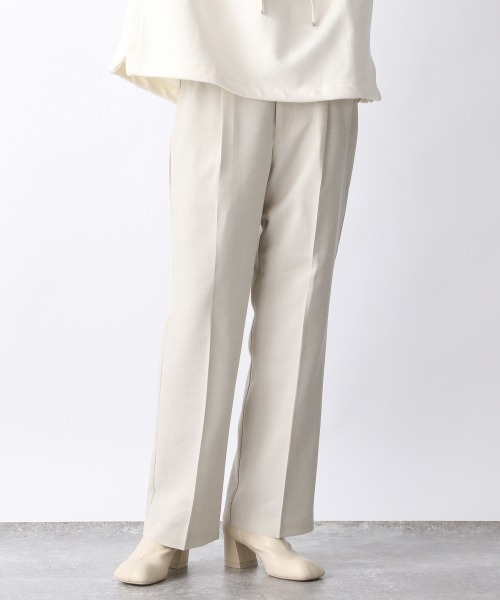 JEANASIS（ジーナシス）の「ソフトツイルトラウザーパンツ/238628（その他パンツ・レディース・チャコールグレー/オフホワイト/グリーン・FREE）」の18枚目の写真