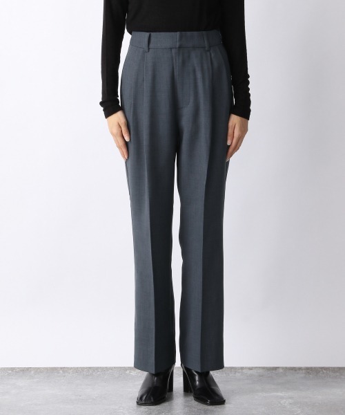 JEANASIS（ジーナシス）の「ソフトツイルトラウザーパンツ/238628（その他パンツ・レディース・チャコールグレー/オフホワイト/グリーン・FREE）」の16枚目の写真