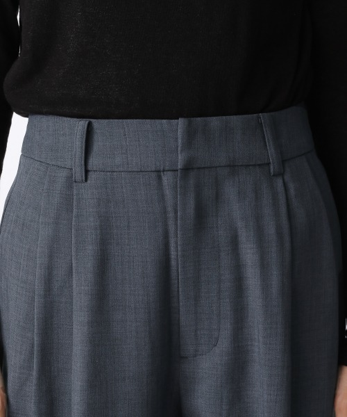 JEANASIS（ジーナシス）の「ソフトツイルトラウザーパンツ/238628（その他パンツ・レディース・チャコールグレー/オフホワイト/グリーン・FREE）」の12枚目の写真