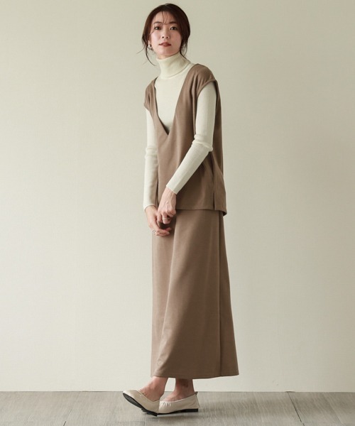 La-gemme（ラジェム）の「カットソーセットアップ（セットアップ・レディース・ブラック/ブラウン/グレー・M/L）」の13枚目の写真