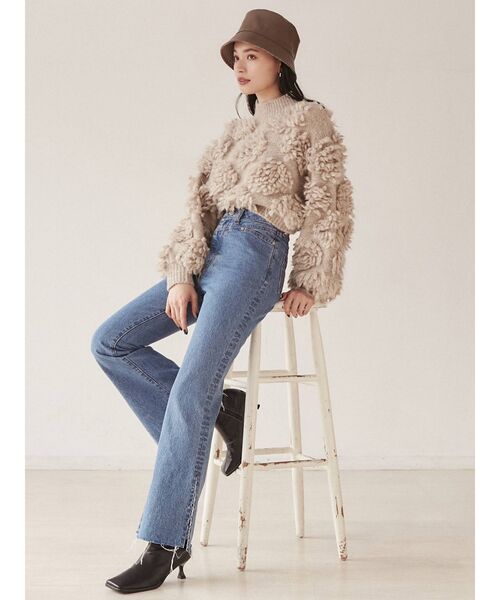 MURUA（ムルーア）の「スキニーフィットブーツ（ブーツ・レディース・アイボリー/ブラック/その他1・35/36/37）」の9枚目の写真