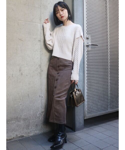 MURUA（ムルーア）の「スキニーフィットブーツ（ブーツ・レディース・アイボリー/ブラック/その他1・35/36/37）」の5枚目の写真