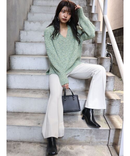 MURUA（ムルーア）の「スキニーフィットブーツ（ブーツ・レディース・アイボリー/ブラック/その他1・35/36/37）」の6枚目の写真