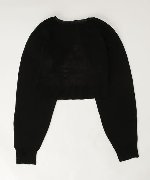 WC（ダブル シー）の「フロントカットデザインニット（ニット/セーター・レディース・ホワイト/ブラック・FREE）」の3枚目の写真