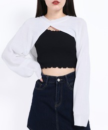 WC | フロントカットデザインニット(ニット/セーター)