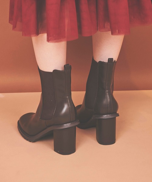 31 Sons de mode（トランテアン　ソン　ドゥ　モード）の「サイドゴアブーツ（ブーツ・レディース・ブラック/ダークブラウン・24.5/22.5/23.5）」の8枚目の写真