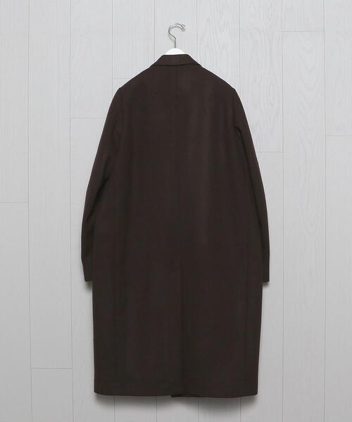 H　BEAUTY&YOUTH UNITED ARROWS（エイチビューティーアンドユースユナイテッドアローズ）の「＜AURALEE＞DOUBLE CLOTH LIGHT MELTON CHESTER COAT/コート.（チェスターコート・メンズ・ブラウン・4/3）」の2枚目の写真