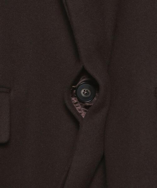 H　BEAUTY&YOUTH UNITED ARROWS（エイチビューティーアンドユースユナイテッドアローズ）の「＜AURALEE＞DOUBLE CLOTH LIGHT MELTON CHESTER COAT/コート.（チェスターコート・メンズ・ブラウン・4/3）」の8枚目の写真