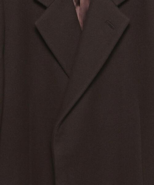 H　BEAUTY&YOUTH UNITED ARROWS（エイチビューティーアンドユースユナイテッドアローズ）の「＜AURALEE＞DOUBLE CLOTH LIGHT MELTON CHESTER COAT/コート.（チェスターコート・メンズ・ブラウン・4/3）」の10枚目の写真