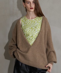 Solace | Vネックラインオーバーニット(ニット/セーター)