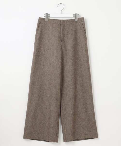 J.PRESS Ladies(J.プレス レディス)の「ポリエステルウール シャンブレーツイード ワイドパンツ(その他パンツ・レディース・ライトグレー系/ブラウン系・XS/XXS)」の14枚目の写真