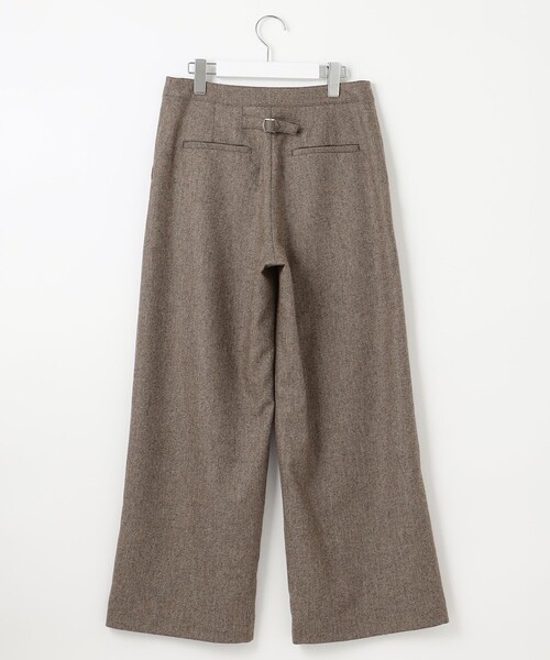 J.PRESS Ladies(J.プレス レディス)の「ポリエステルウール シャンブレーツイード ワイドパンツ(その他パンツ・レディース・ライトグレー系/ブラウン系・XS/XXS)」の15枚目の写真