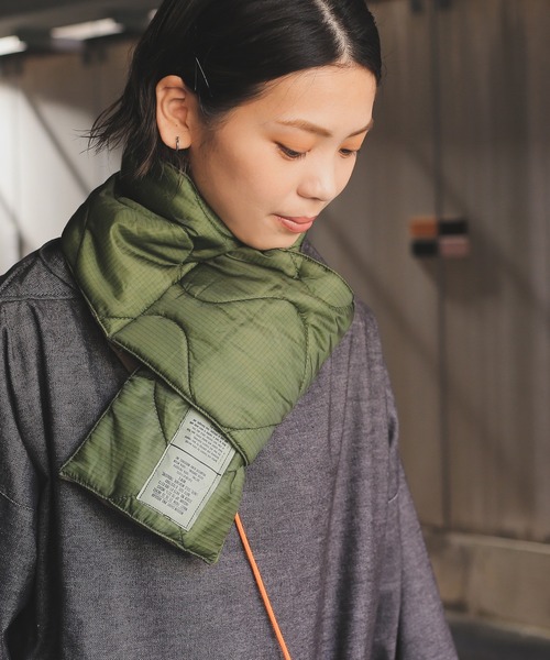 MILITARY（ミリタリー）の「新品 米軍 M-65フィールドパンツライナー リメイクマフラー（テーラードジャケット・メンズ・オリーブ系/オリーブ系2・ONE SIZE）」の17枚目の写真