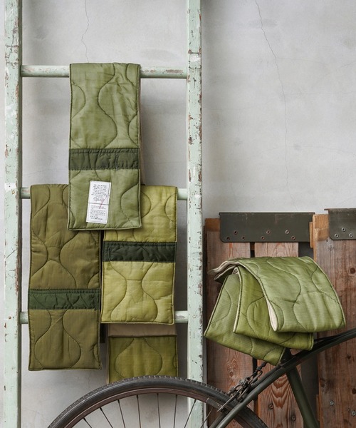 MILITARY（ミリタリー）の「新品 米軍 M-65フィールドパンツライナー リメイクマフラー（テーラードジャケット・メンズ・オリーブ系/オリーブ系2・ONE SIZE）」の14枚目の写真