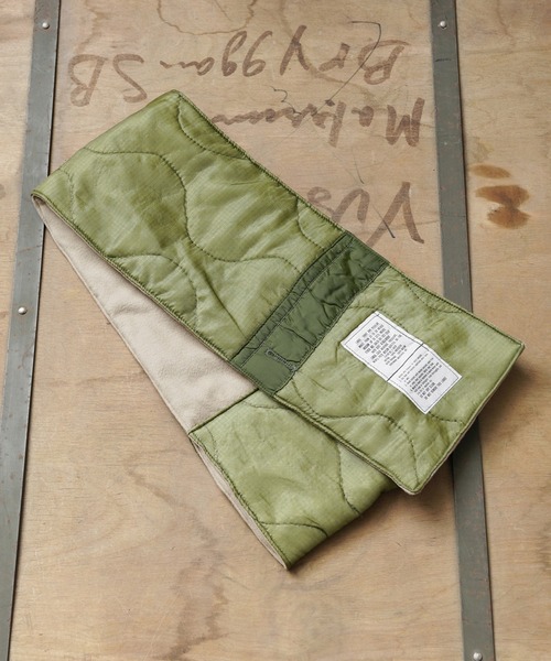 MILITARY（ミリタリー）の「新品 米軍 M-65フィールドパンツライナー リメイクマフラー（テーラードジャケット・メンズ・オリーブ系/オリーブ系2・ONE SIZE）」の16枚目の写真