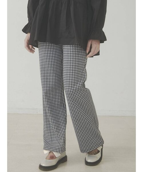 merry jenny（メリージェニー）の「チェックカットパンツ（その他パンツ・レディース・ブラック/ベージュ/ネイビー/グレー・FREE）」の11枚目の写真