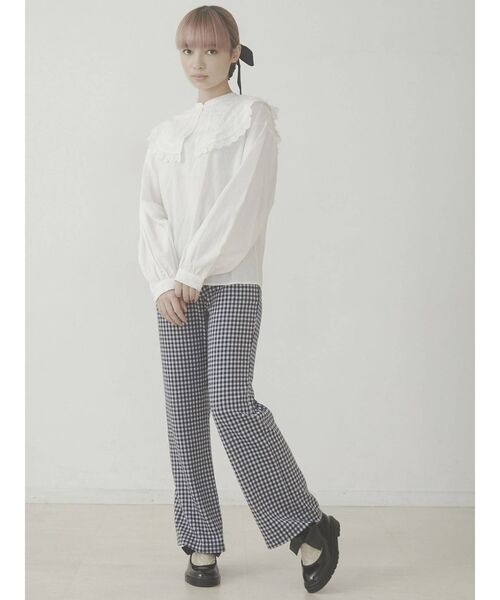 merry jenny（メリージェニー）の「チェックカットパンツ（その他パンツ・レディース・ブラック/ベージュ/ネイビー/グレー・FREE）」の21枚目の写真