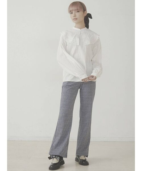 merry jenny（メリージェニー）の「チェックカットパンツ（その他パンツ・レディース・ブラック/ベージュ/ネイビー/グレー・FREE）」の22枚目の写真