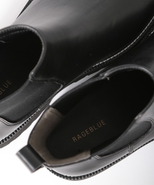 RAGEBLUE（レイジブルー）の「ボリュームソール/厚底サイドゴアブーツ/259353（ブーツ・メンズ・ブラック・MEDIUM/LARGE）」の5枚目の写真