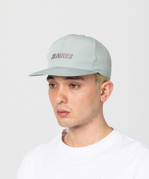 XLARGE（エクストララージ）の「STANDARD LOGO CAP（キャップ・メンズ・ライトブルー/ブラック/ライトグリーン・ONE SIZE）」の3枚目の写真